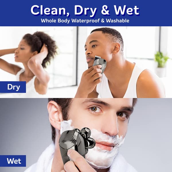 Multifunksjonell barbermaskin / trimmer for ansiktshår