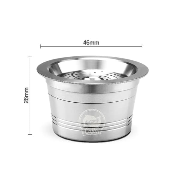 Kaffekapslar Cafissimo Kapslar Påfyllningsbara kaffekapslar Hållare Filter Silver