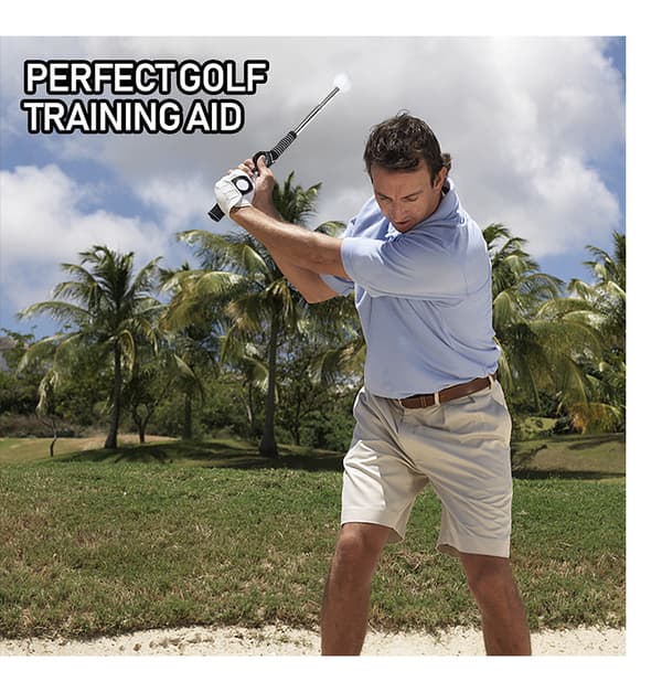 Bærbar golfsvingtrener Black