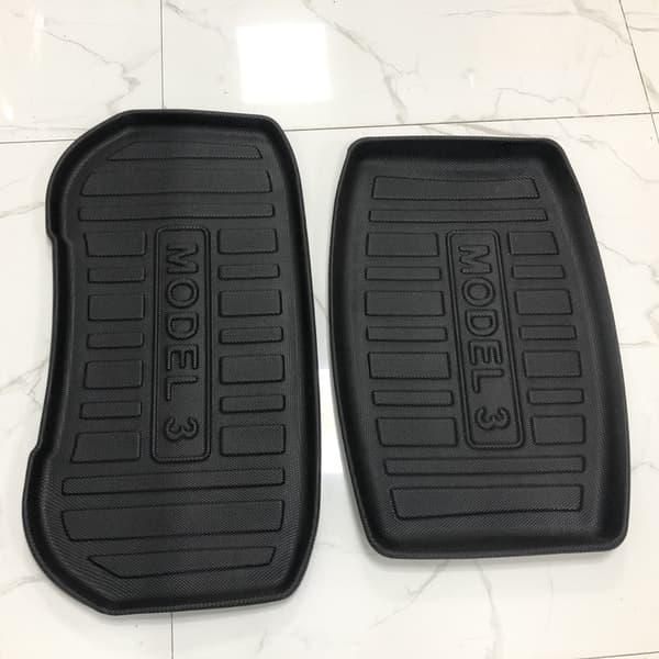 2023-2024 Tesla Model 3 Gulvmatter Sett - TPE Materiale Left Hand Drive