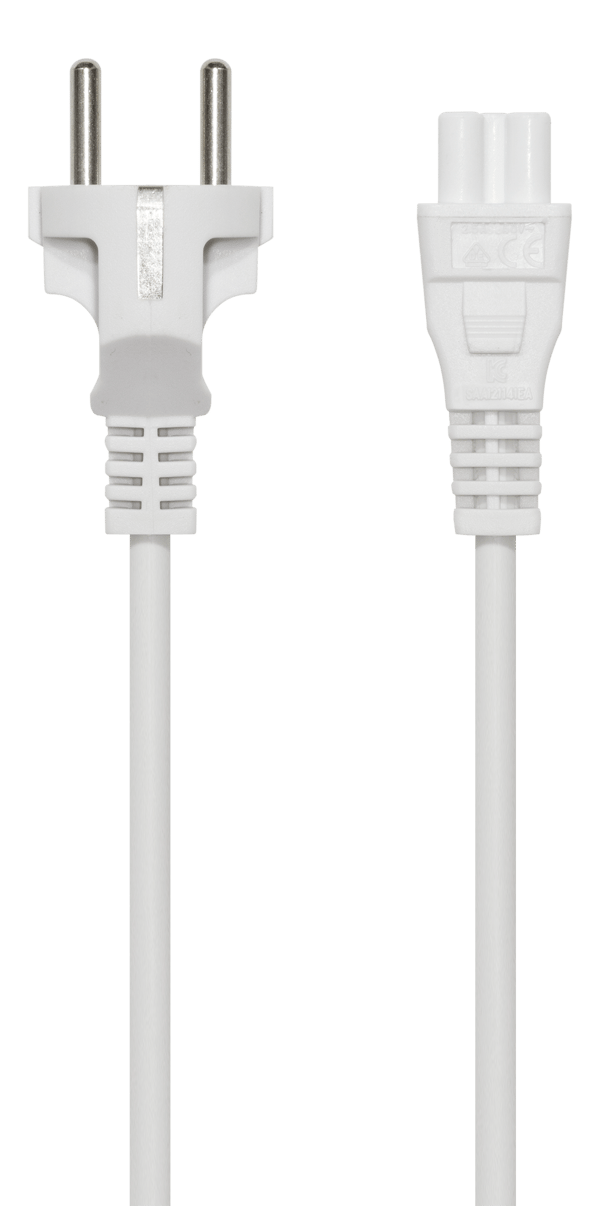 Earthed device cable, straight CEE 7/7 > IEC 60320 C5, 0.5m