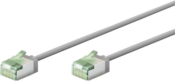 Ultrafleksibel patchkabel CAT 8.1, slank, U/FTP, grå