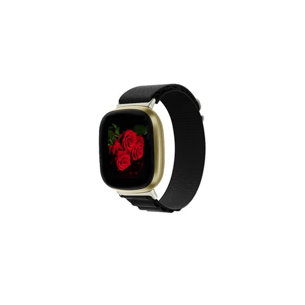 Klokkereim av nylon Black Fitbit Versa 3