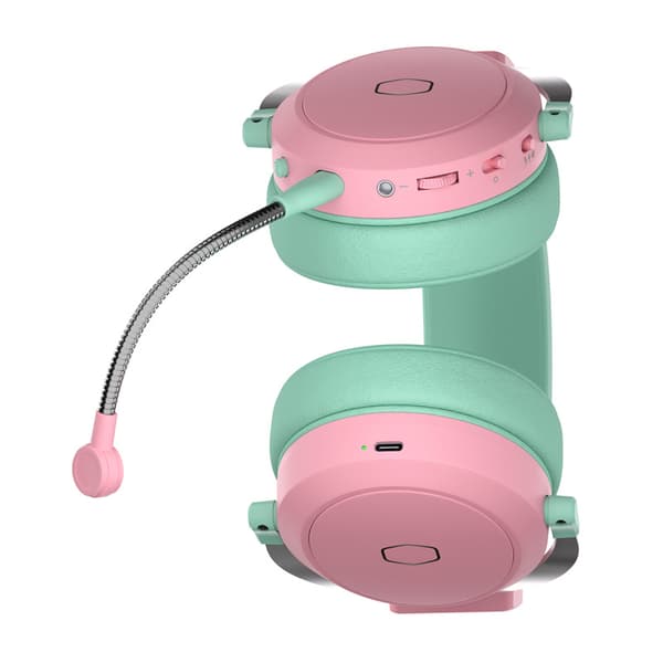 Cooler Master CH351-MC spelhörlurar (grön-rosa)