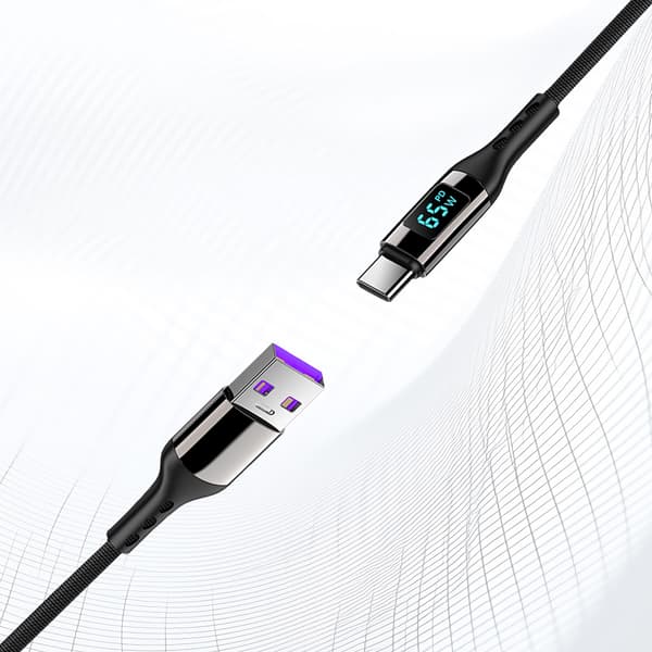 USB-C PD snabbladdningskabel 100 W Black 2 m