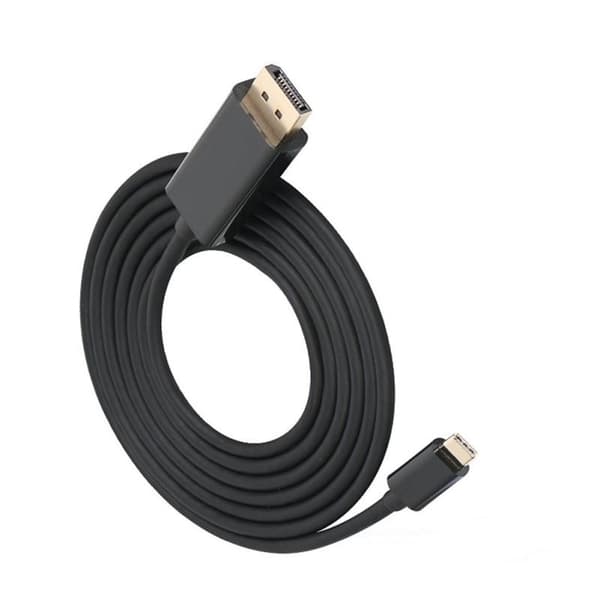 USB-C til Displayport (DP) adapterkabel 1,8 m Sort