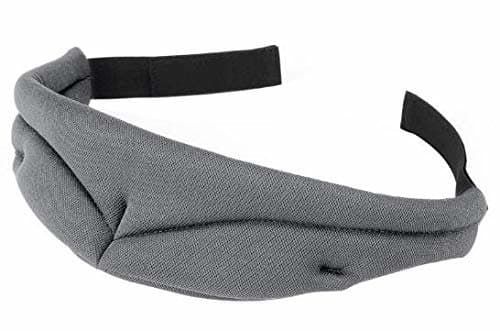 Sovemaske 3D i organisk bomull - grå