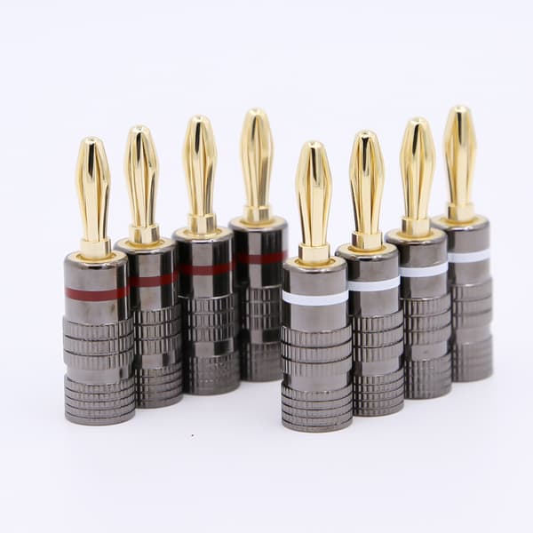 Sett med åtte bananplugger, 4 mm 16-pack