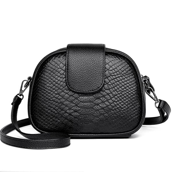 Ægte læder Shell taske Crossbody pung til kvinder