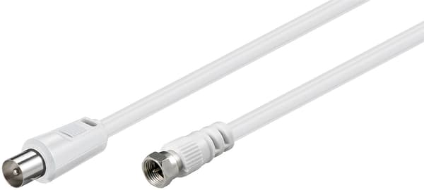 SAT/antenn-adapterkabel (<70 dB), dubbelskärmad