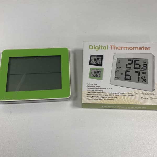 Digitalt innendørs termometer, hygrometer Green