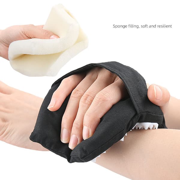 Akupressur massagehandskar med strassspänne Model 1