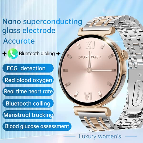 Smartklokke for kvinner med EKG og Bluetooth