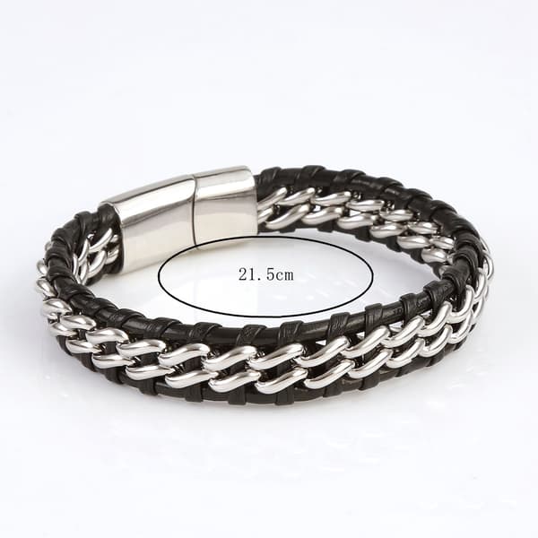 Armband i Flätat PU-Läder