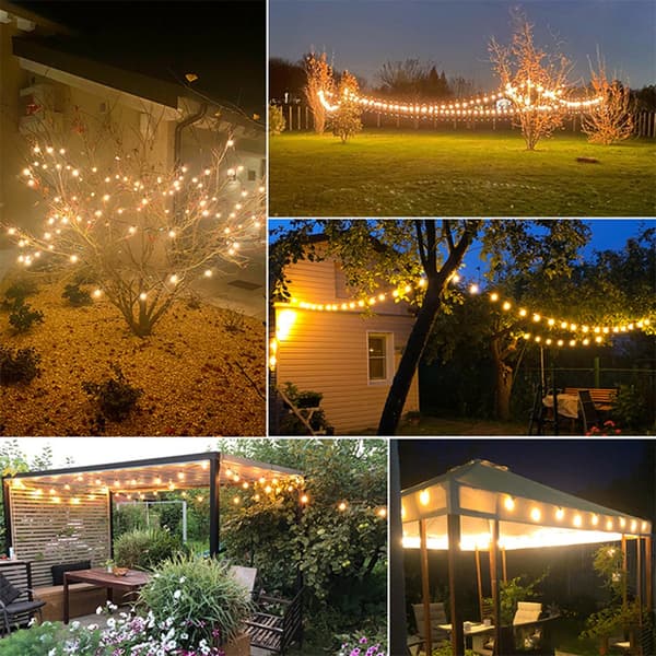 15m 25 LED E12 Globe Valosarja Varapolttimolla - 220V EU-pistoke