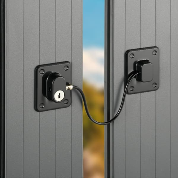 Fönsterlås (2-pack) - Fönsterbegränsare för barn, säkerhet - Ingen borrning krävs Black