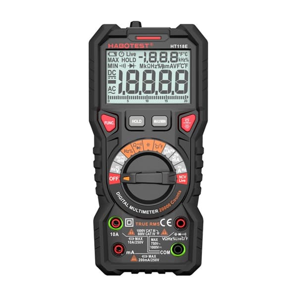 Habotest HT118E Universal Digital Multimeter Sand RMS NCV