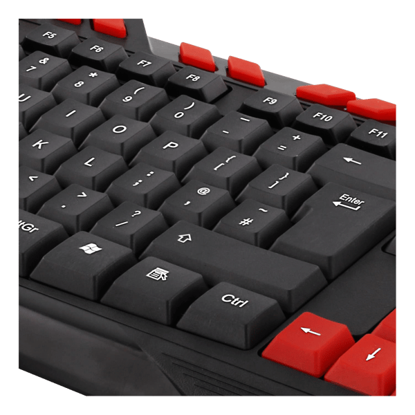 Keyboard, anti-ghosting, USB, UK layout, black / orange