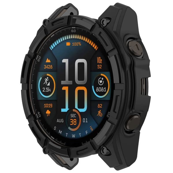 Beskyttende etui til Garmin Fenix 8 47mm - AMOLED Sort