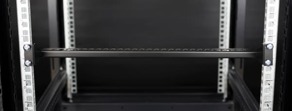 Cable support for 19" installation, 1U, black