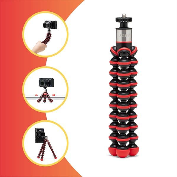 Stativsett Smartphone GorillaPod Go 500 + GripTight 360 Rød