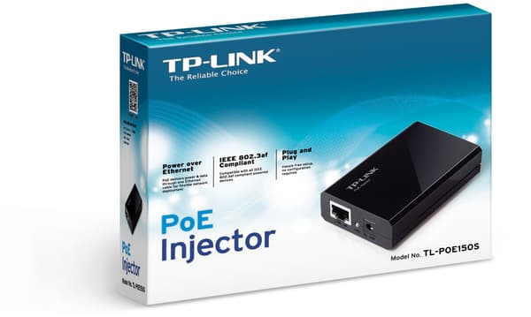 PoE (Power Over Ethernet) injector, black