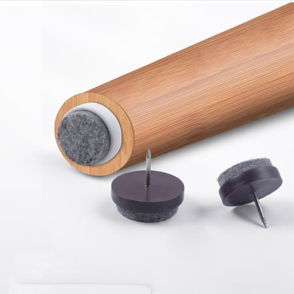 200-pack möbelglid - Brun 22mm - Förbättrad stabilitet