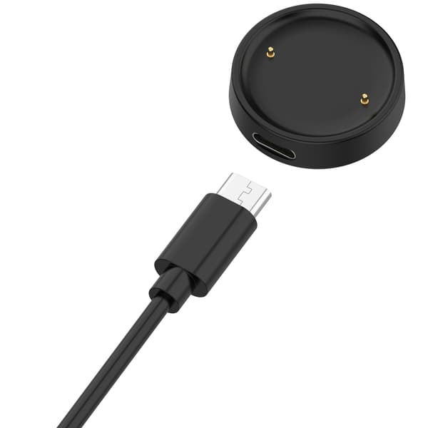 Smart Watch Oplader til Active2/BIP6 - 100cm Kabel
