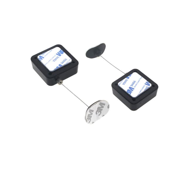 Tyverisikring Pull Box Svart - 2m Kabel med Lås & Hette