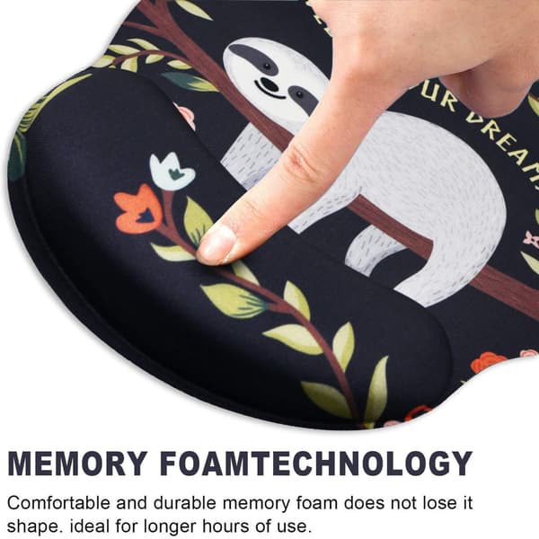 Musmatta med ergonomiskt handledsstöd MultiColor