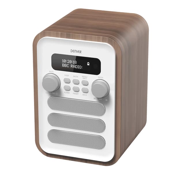 Radio FM DAB+ Bluetooth DAB-48W Hvit