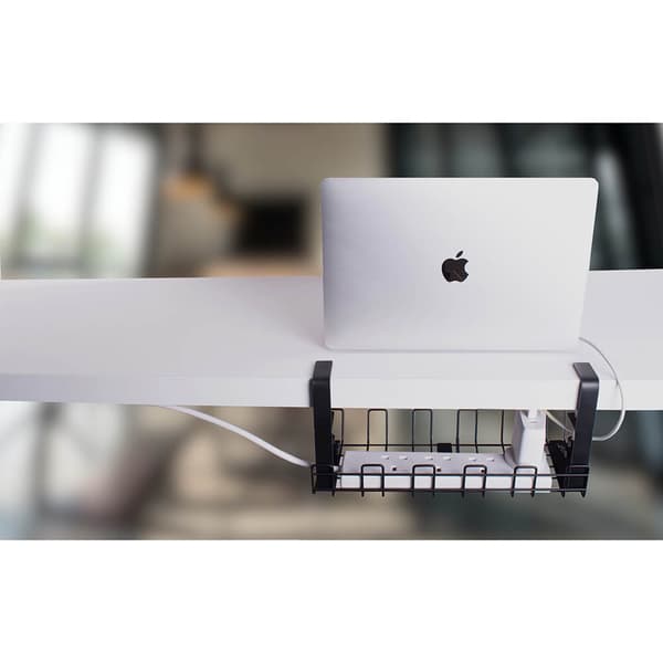 DESIRE2 Deskmate Cable Basket Clamp Mount Musta