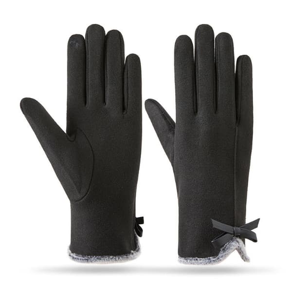 Varme vinterhandsker til kvinder med Touchscreen-kompatibilitet Black