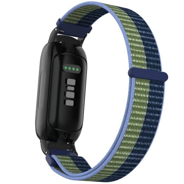 Nylon Loop Hook and Loop Rem Kompatibel med Fitbit Inspire 3 - Fås i Flere Farver MultiColor