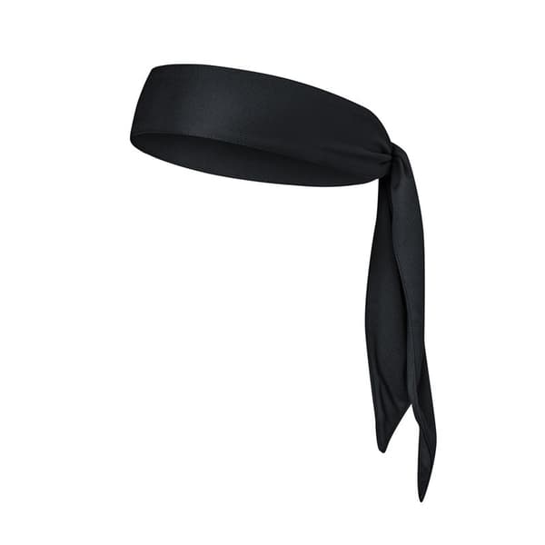 Polyester pandebånd til sport, yoga og træning Black