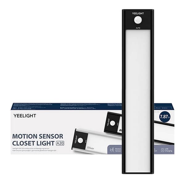 Yeelight Closet Vaalea Musta 20cm 2700K