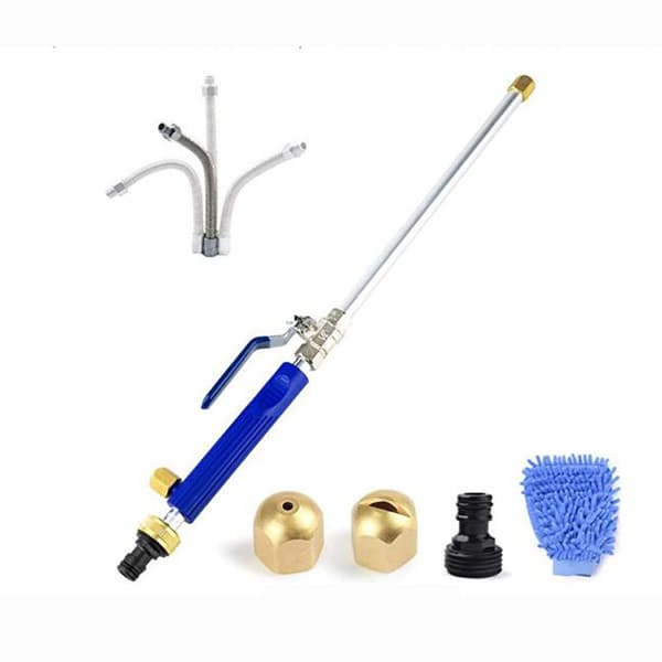Jet Power Washer Högtryckstvätt för trädgårdsslang 2 munstycken 3/4" Blue