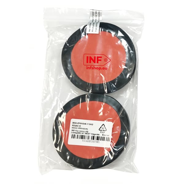 Erstatningsørepuder til Razer Kraken Pro V2 (2-pack) Black+Orange