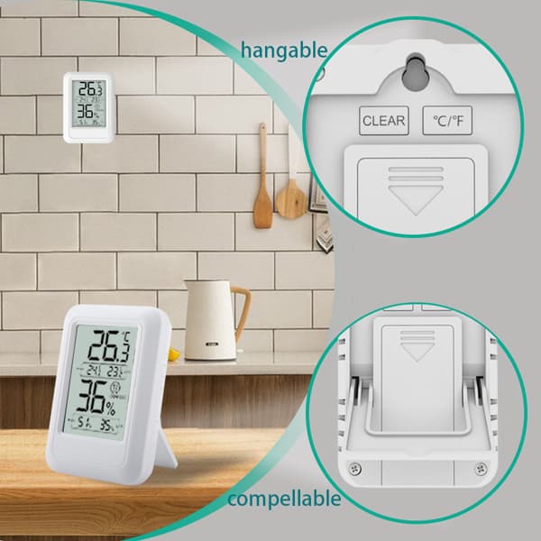 TS-FT0400 Indendørs Termometer Hygrometer med Komfortniveau
