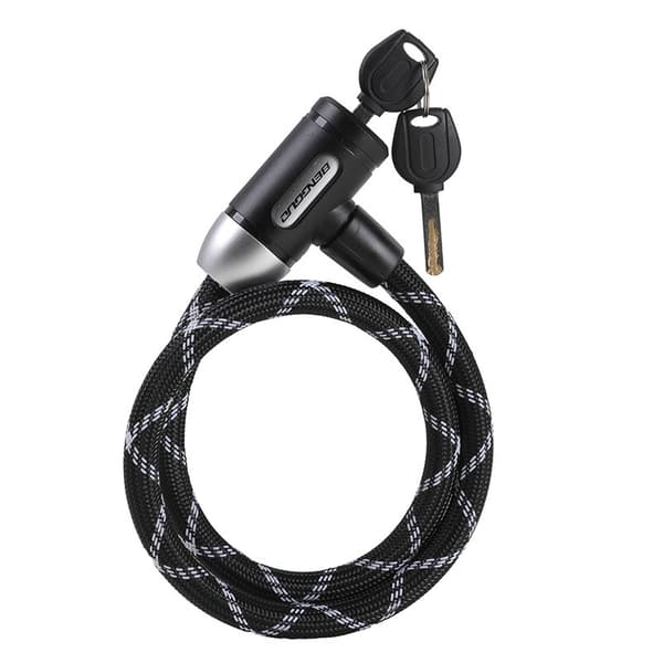 Stöldskydd Nylon Stålkabel Cykellås - Portabel Cykelsäkerhet