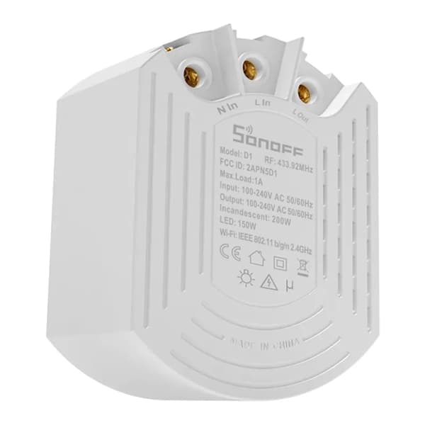 Smart Dimmer Switch Sonoff D1 med RM433R2 fjärrkontroll