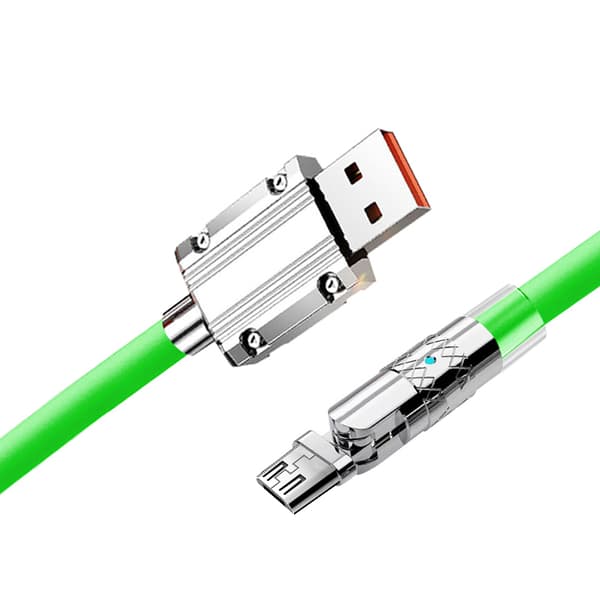 90° roterende ladekabel - 120W - 1,2 m Green