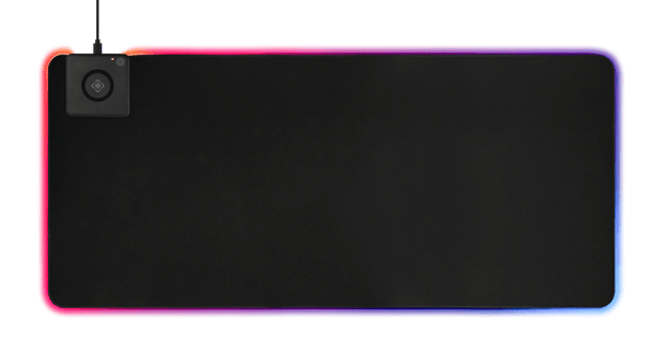 Extra wide RGB mouse pad with wireless charging, neoprene 10