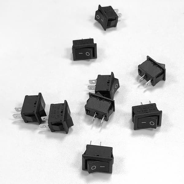 Tænd/sluk-kontakter, 10-pak Black