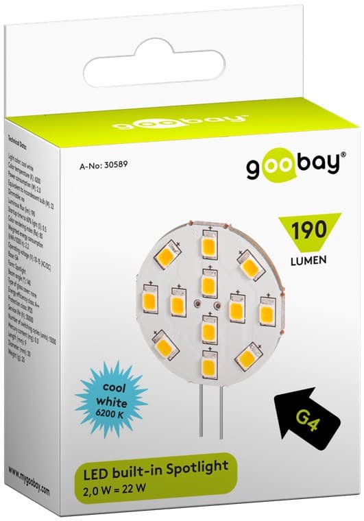 LED-strålkastare, 2 W