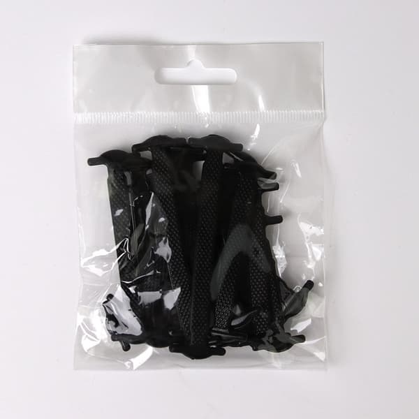 Knytfria elastiska skosnören Black
