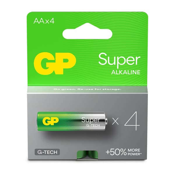 Batteri AA Super Alkaline LR6 4-Pak