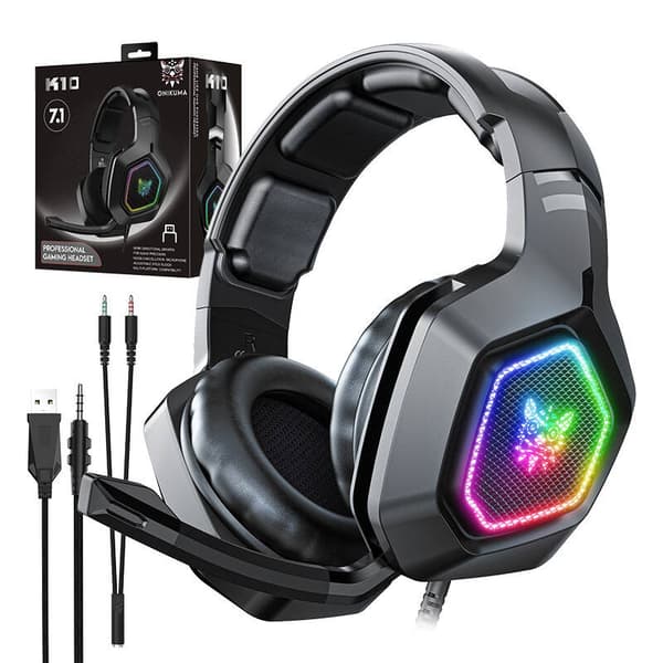 Gaming hovedtelefoner ONIKUMA K10 (sort)