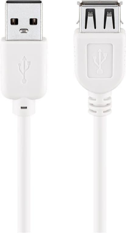 USB 2.0 -nopea jatkokaapeli, valkoinen
