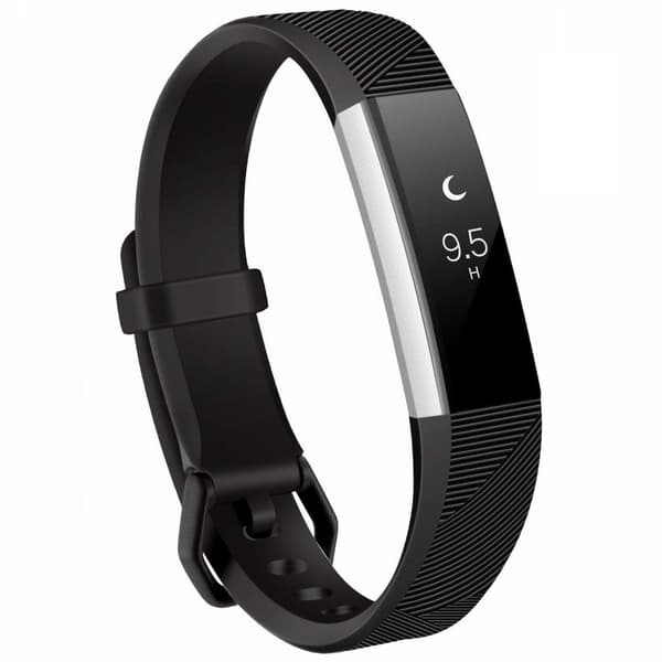 Klokkereim til Fitbit Alta / HR i sort silikon